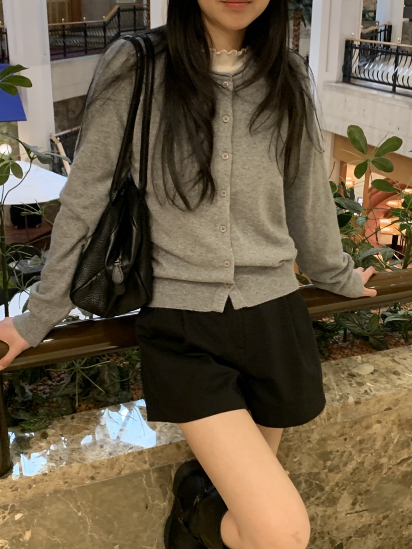 NOUVEAU韓國代購女裝新款26夏季真品時尚人氣針織衫羊毛開衫NOUVEAU針織衫