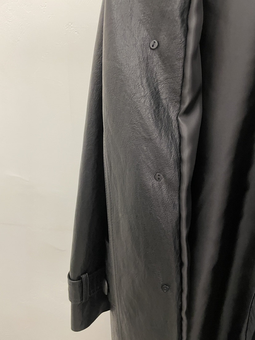 MOVENNE東大門代購女士新品26夏季推薦長款風衣含腰帶皮革MOVENNE長款風衣