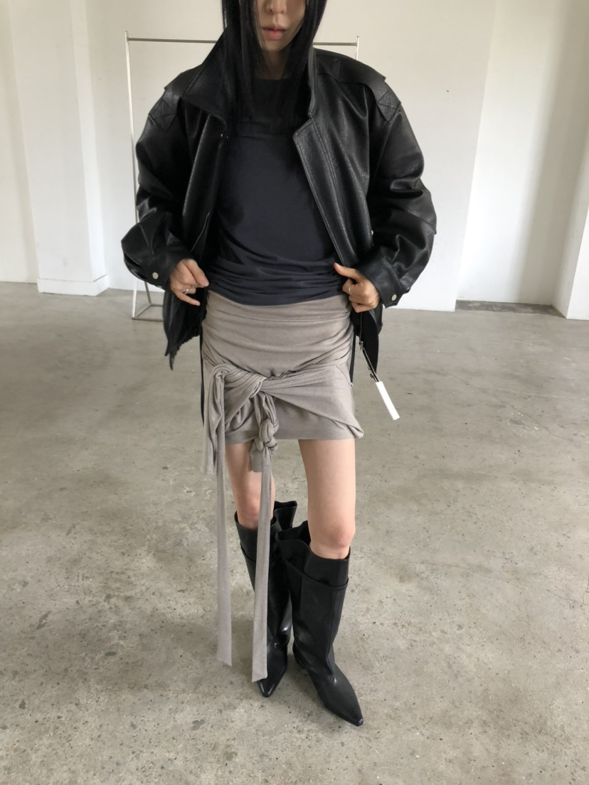 MOVENNE韓國代購女士新款休閑時尚人氣熱賣推薦長袖T恤褶皺MOVENNE長袖T恤