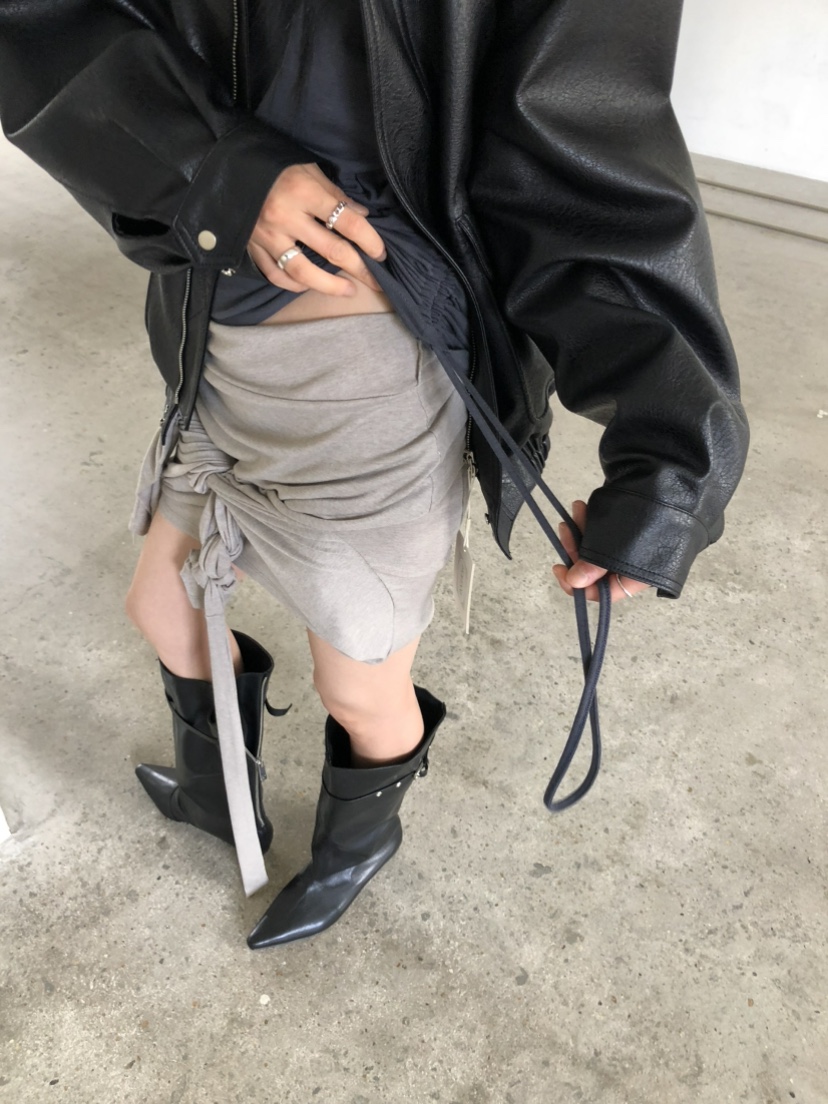MOVENNE韓國代購女士新款休閑時尚人氣熱賣推薦長袖T恤褶皺MOVENNE長袖T恤