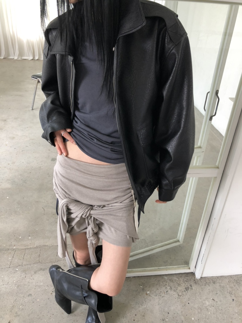 MOVENNE韓國代購女士新款休閑時尚人氣熱賣推薦長袖T恤褶皺MOVENNE長袖T恤