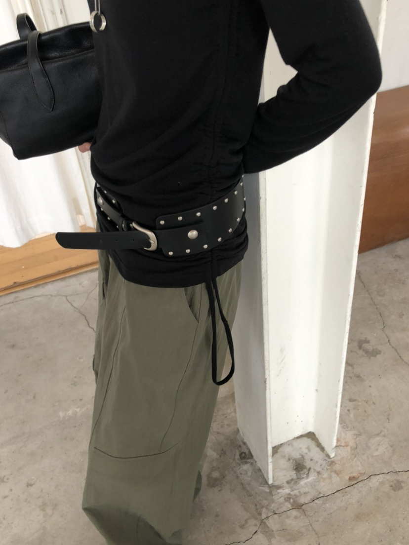MOVENNE韓國代購女士新款休閑時尚人氣熱賣推薦長袖T恤褶皺MOVENNE長袖T恤