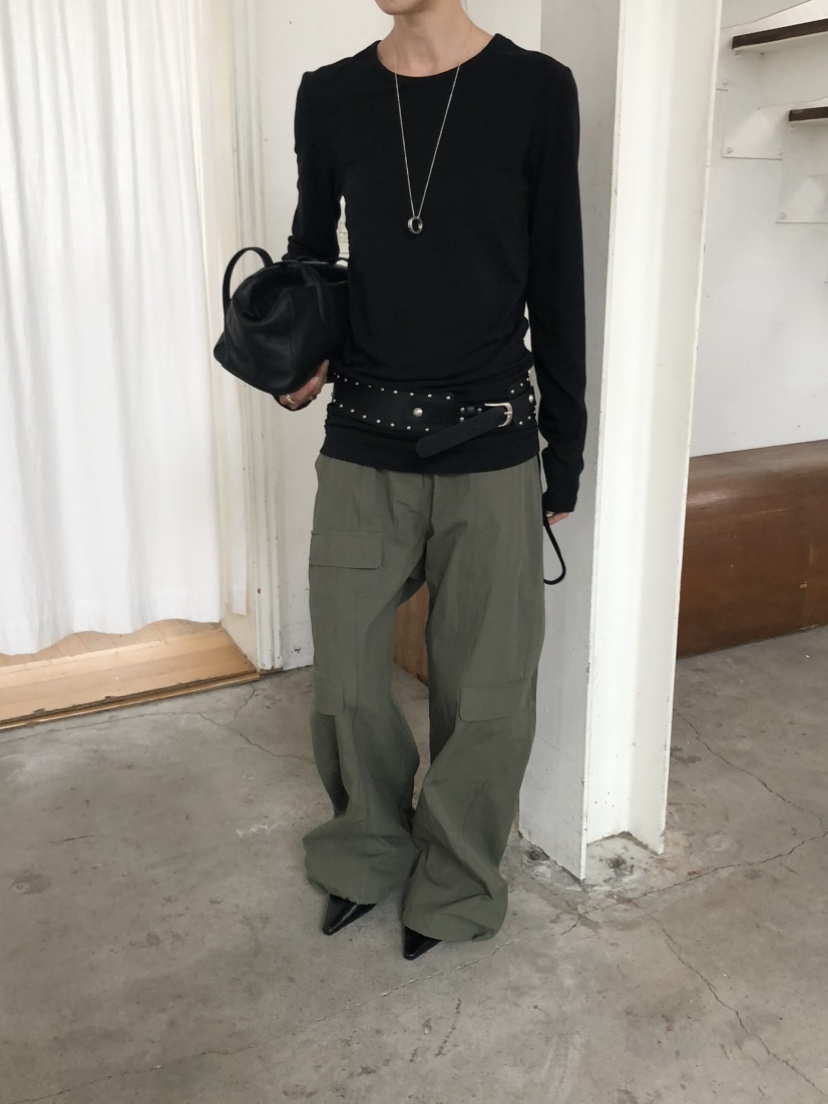 MOVENNE韓國代購女士新款休閑時尚人氣熱賣推薦長袖T恤褶皺MOVENNE長袖T恤