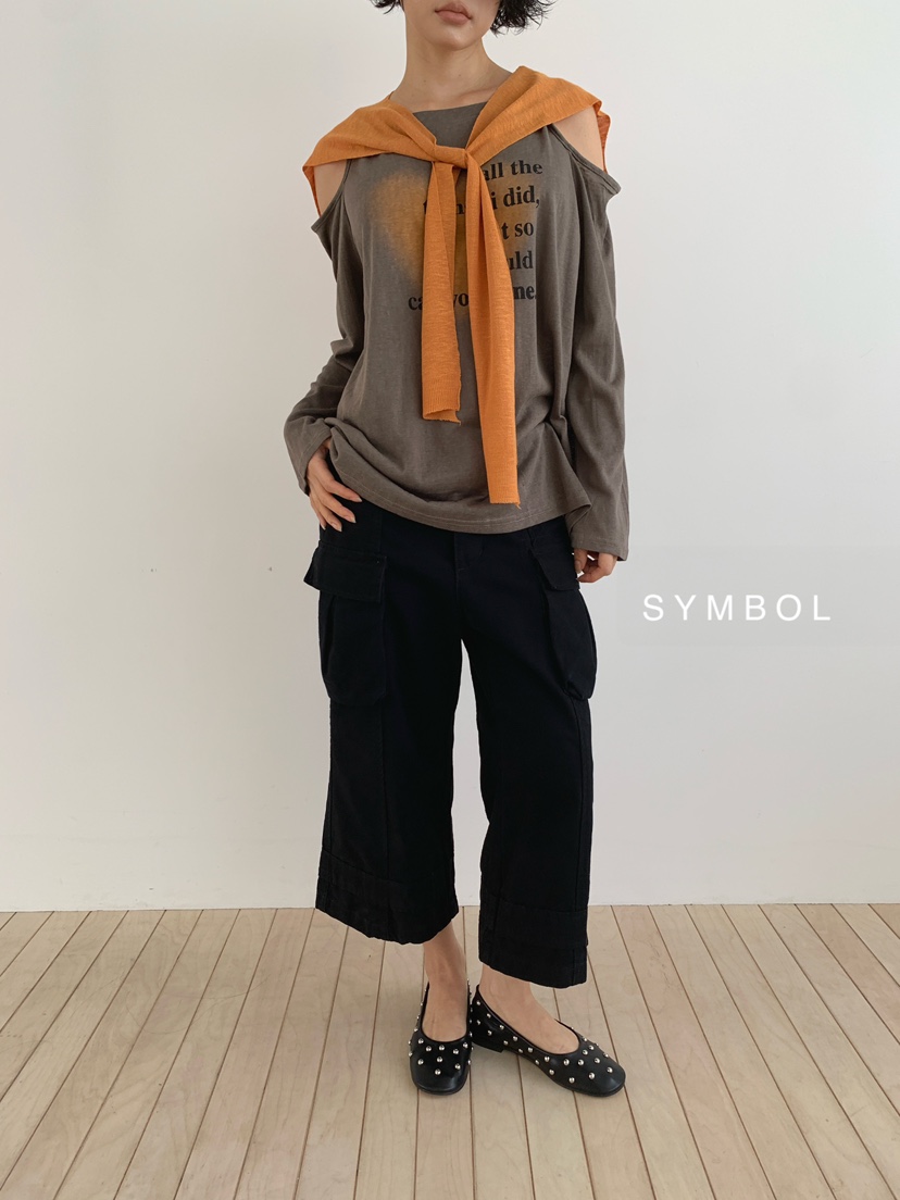 SYMBOL韓國代購女裝新品休閑人氣推薦熱賣時尚真品套裝披肩SYMBOL套裝