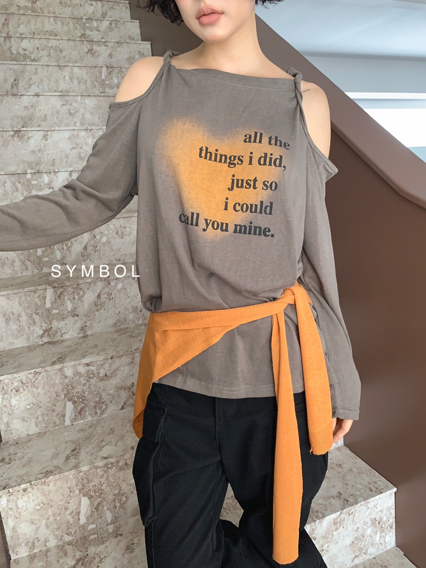 SYMBOL韓國代購女裝新品休閑人氣推薦熱賣時尚真品套裝披肩SYMBOL套裝