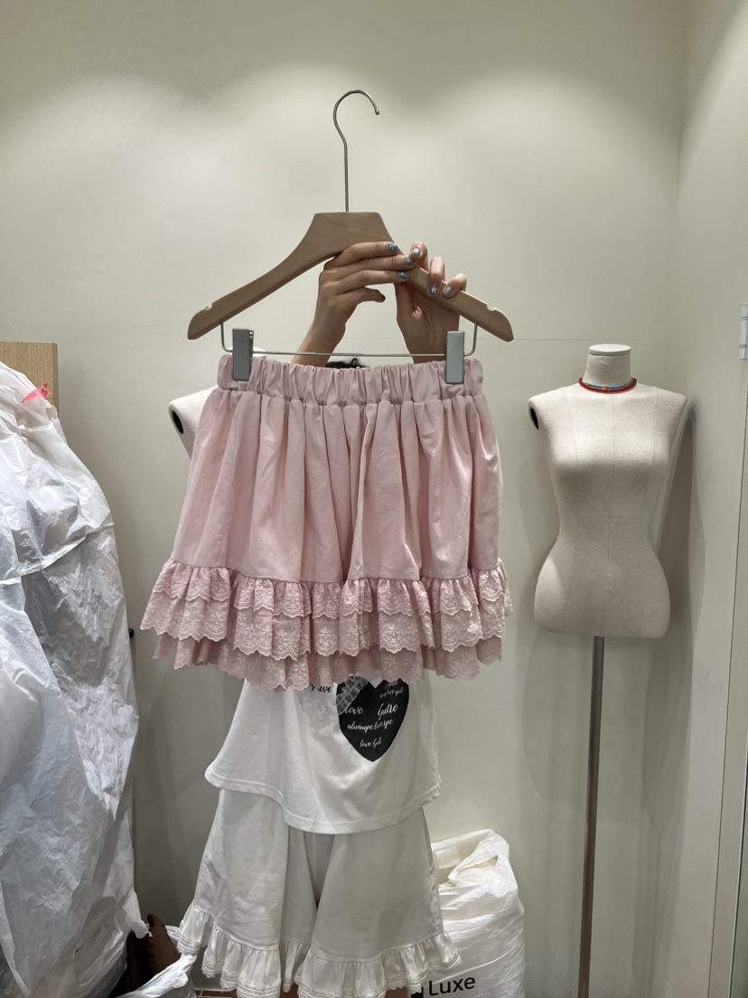 BE&amp;BE東大門實拍女士新款時尚休閑26夏季短裙短款蕾絲BE&be短裙