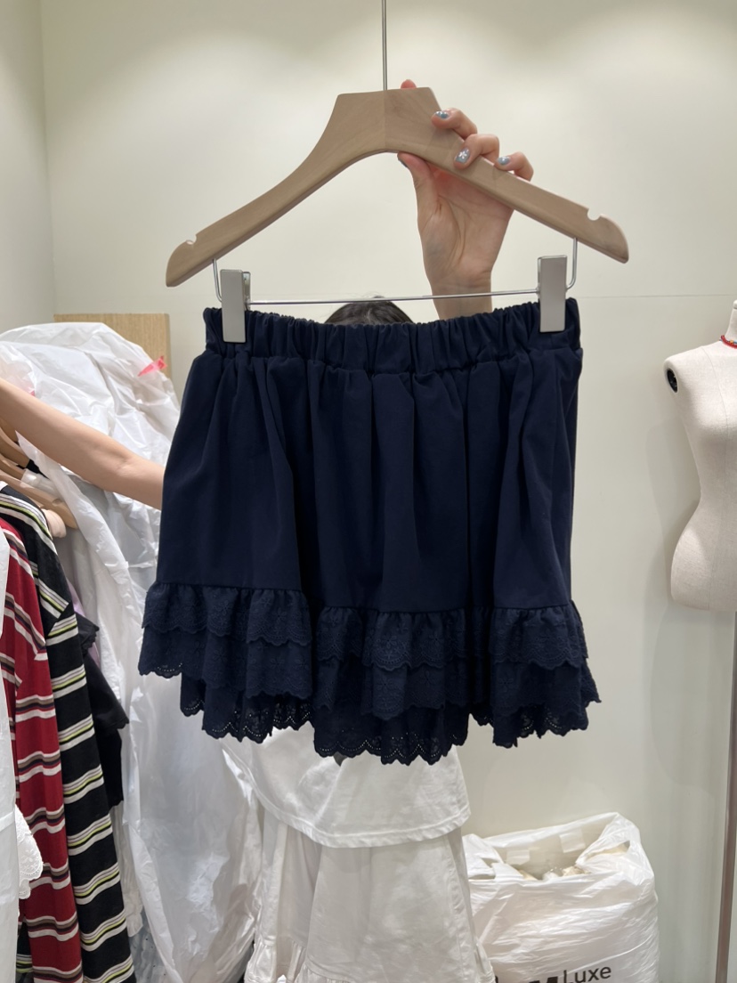 BE&amp;BE東大門實拍女士新款時尚休閑26夏季短裙短款蕾絲BE&be短裙圖色3