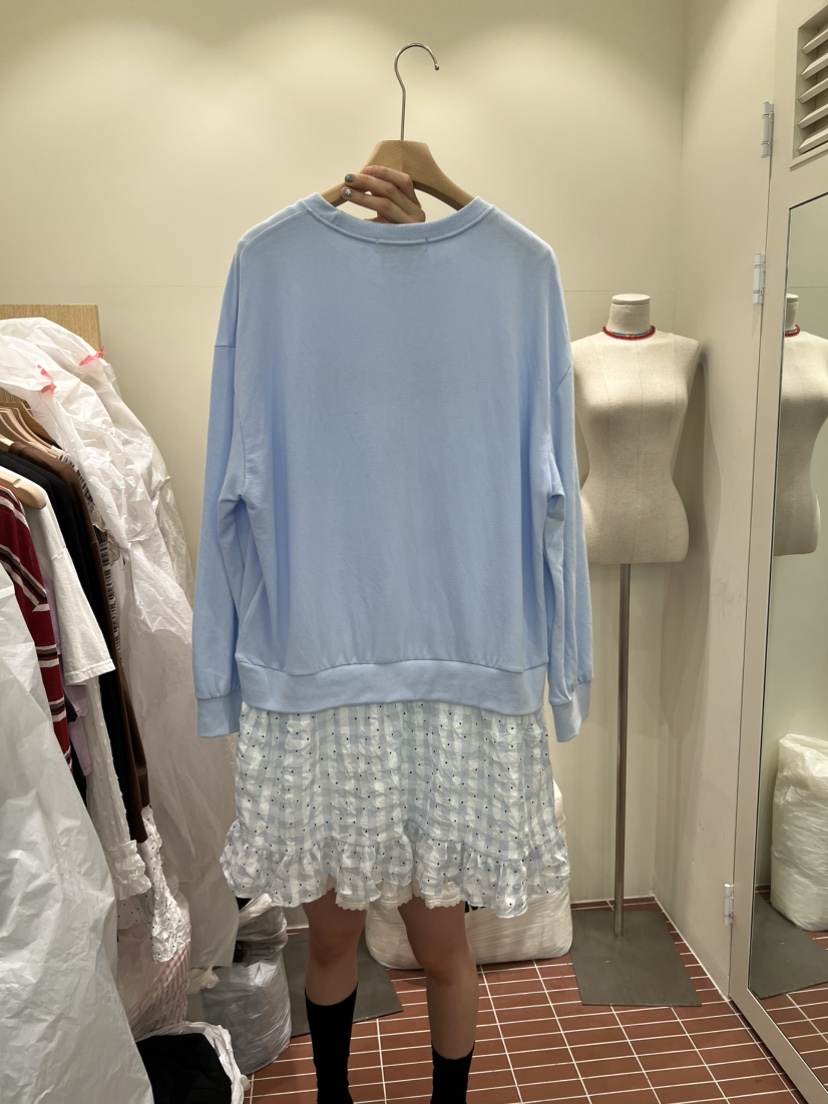 BE&amp;BE東大門實拍女裝新品休閑時尚人氣真品連衣裙格子BE&be連衣裙