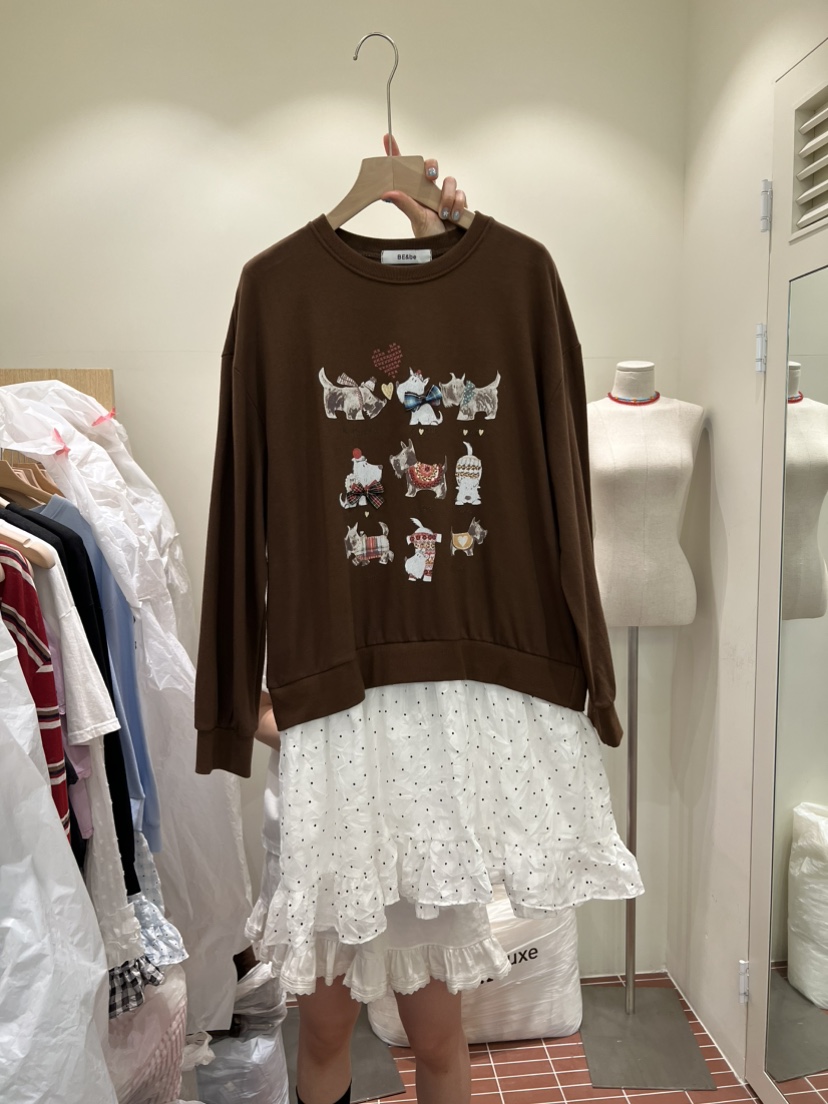 BE&amp;BE東大門實拍女裝新品休閑時尚人氣真品連衣裙格子BE&be連衣裙圖色2