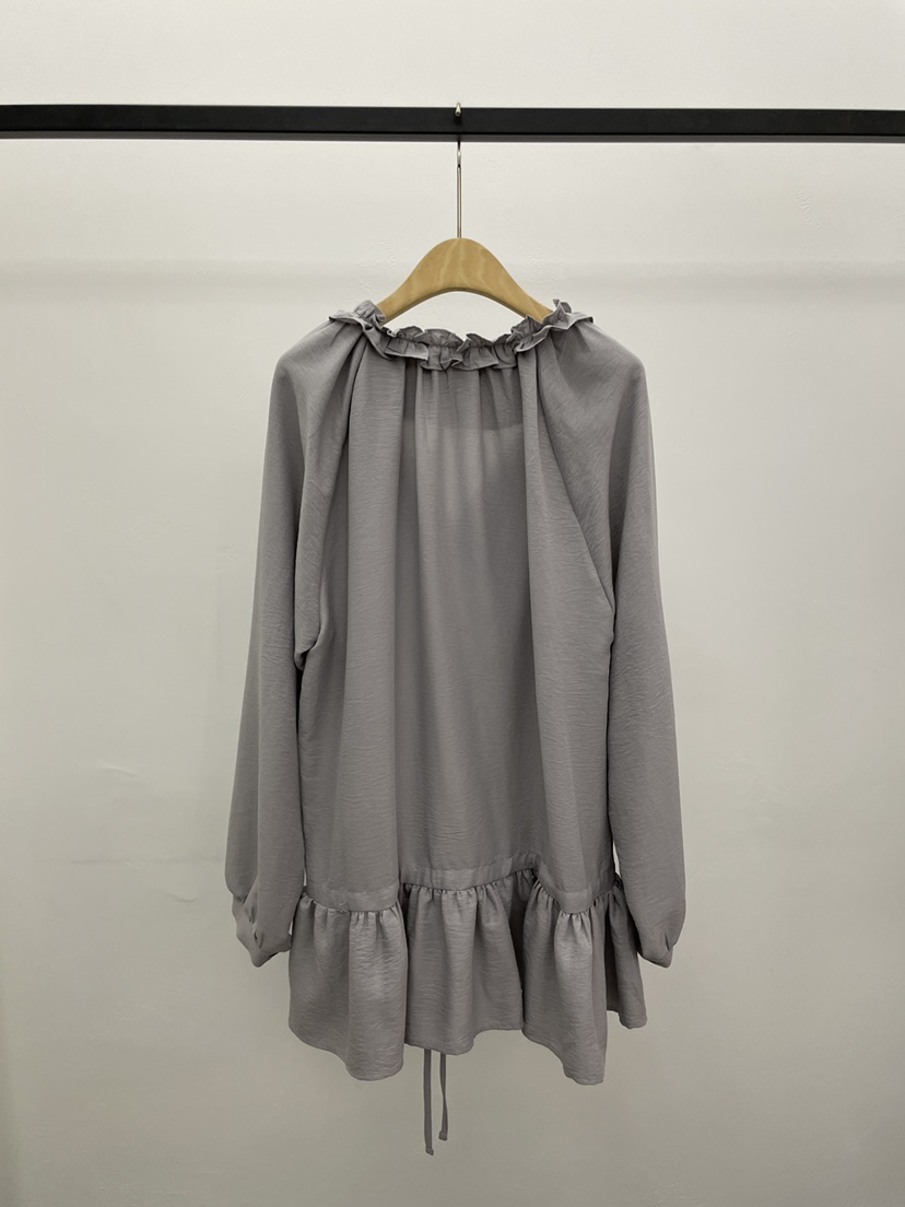 MOVENNE東大門直郵女士新款推薦人氣26夏季襯衫蕾絲衫褶皺MOVENNE襯衫/蕾絲衫