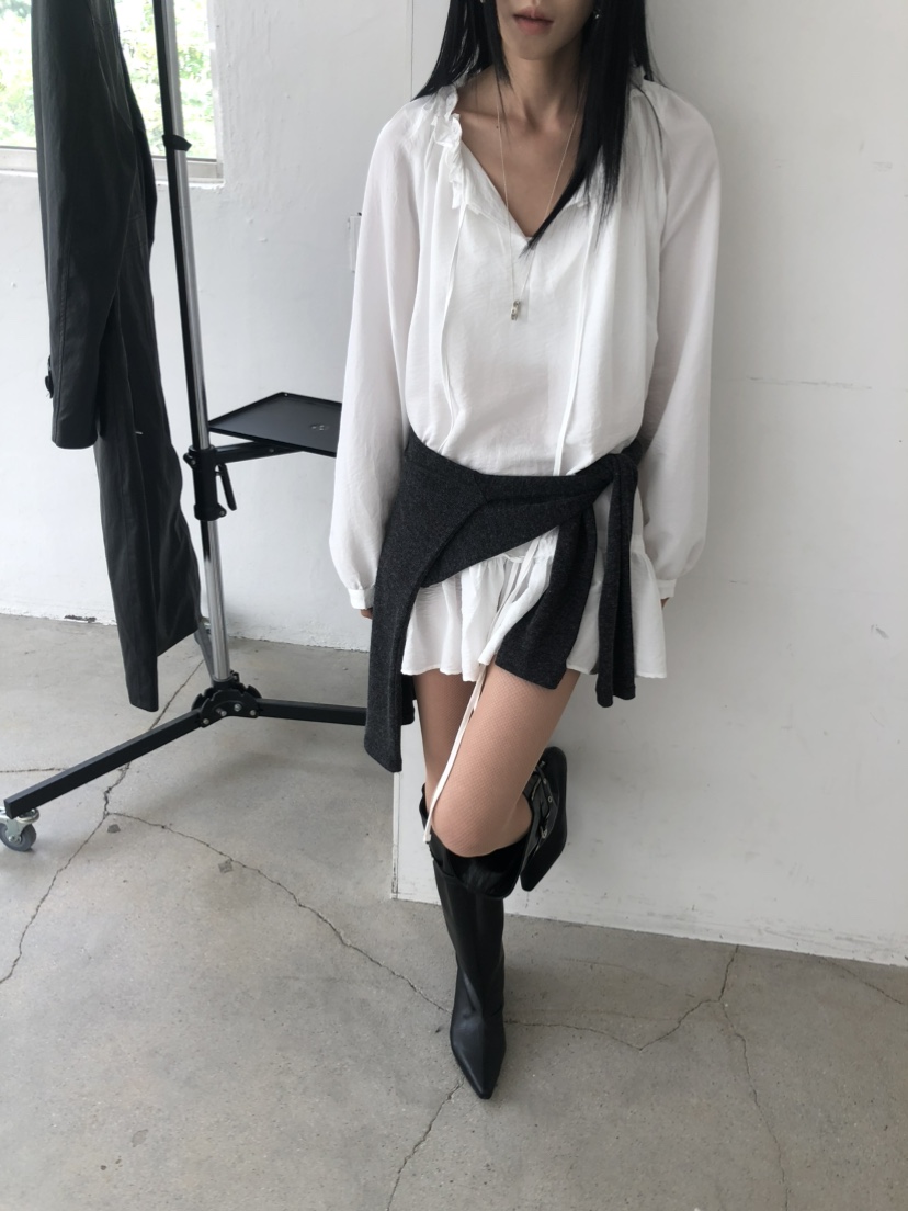 MOVENNE東大門直郵女士新款推薦人氣26夏季襯衫蕾絲衫褶皺MOVENNE襯衫/蕾絲衫