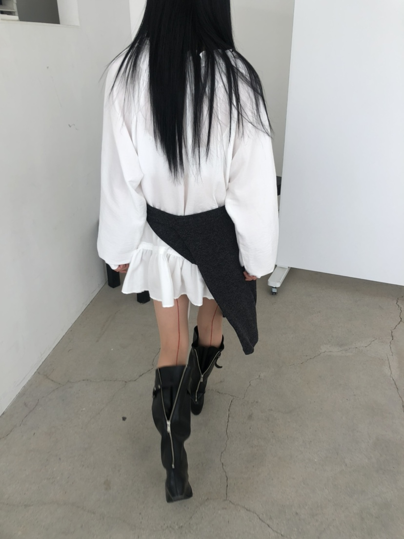 MOVENNE東大門直郵女士新款推薦人氣26夏季襯衫蕾絲衫褶皺MOVENNE襯衫/蕾絲衫