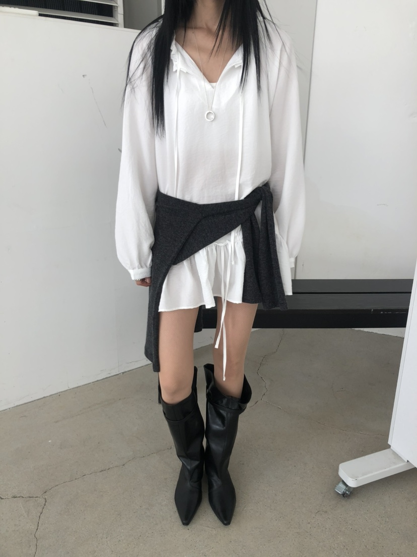 MOVENNE東大門直郵女士新款推薦人氣26夏季襯衫蕾絲衫褶皺MOVENNE襯衫/蕾絲衫