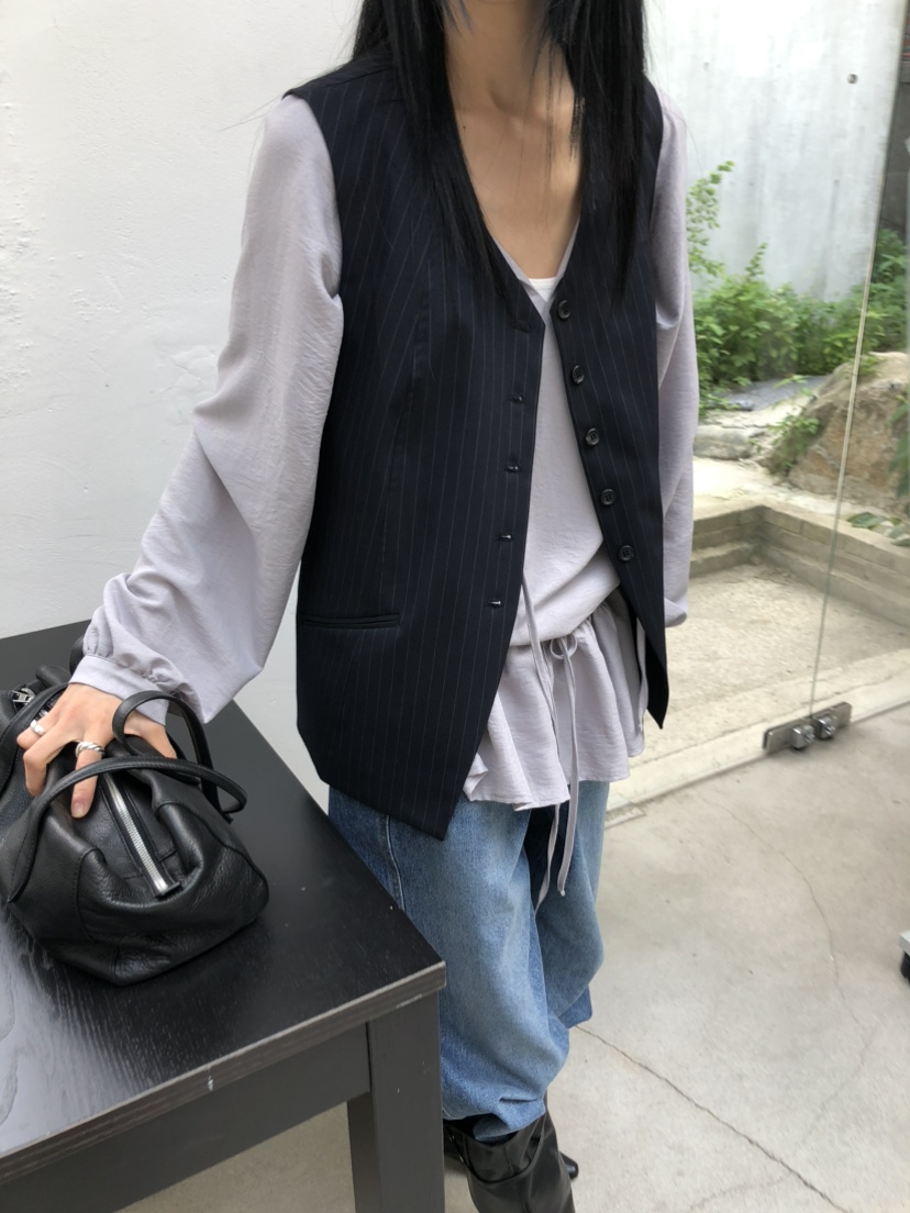 MOVENNE東大門直郵女士新款推薦人氣26夏季襯衫蕾絲衫褶皺MOVENNE襯衫/蕾絲衫