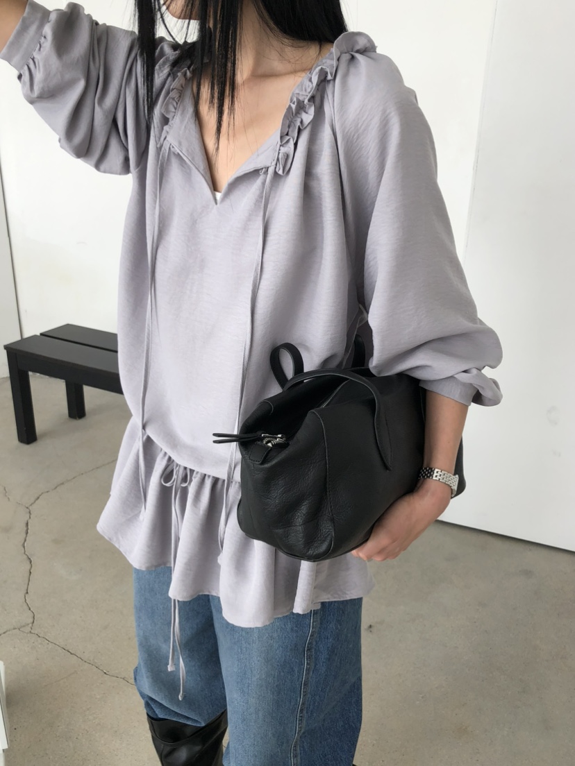 MOVENNE東大門直郵女士新款推薦人氣26夏季襯衫蕾絲衫褶皺MOVENNE襯衫/蕾絲衫