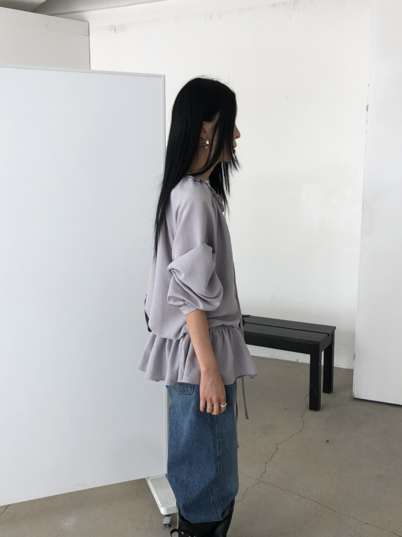 MOVENNE東大門直郵女士新款推薦人氣26夏季襯衫蕾絲衫褶皺MOVENNE襯衫/蕾絲衫