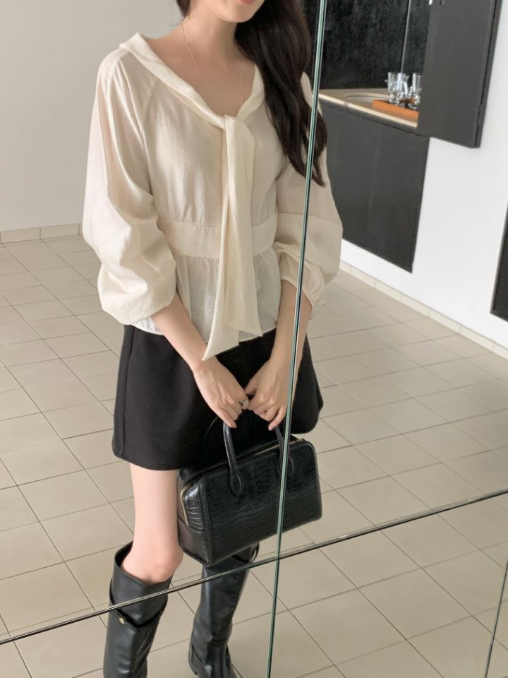 CRONG韓國直郵女士新款熱賣26夏季休閑真品人氣襯衫蕾絲衫CRONG襯衫/蕾絲衫