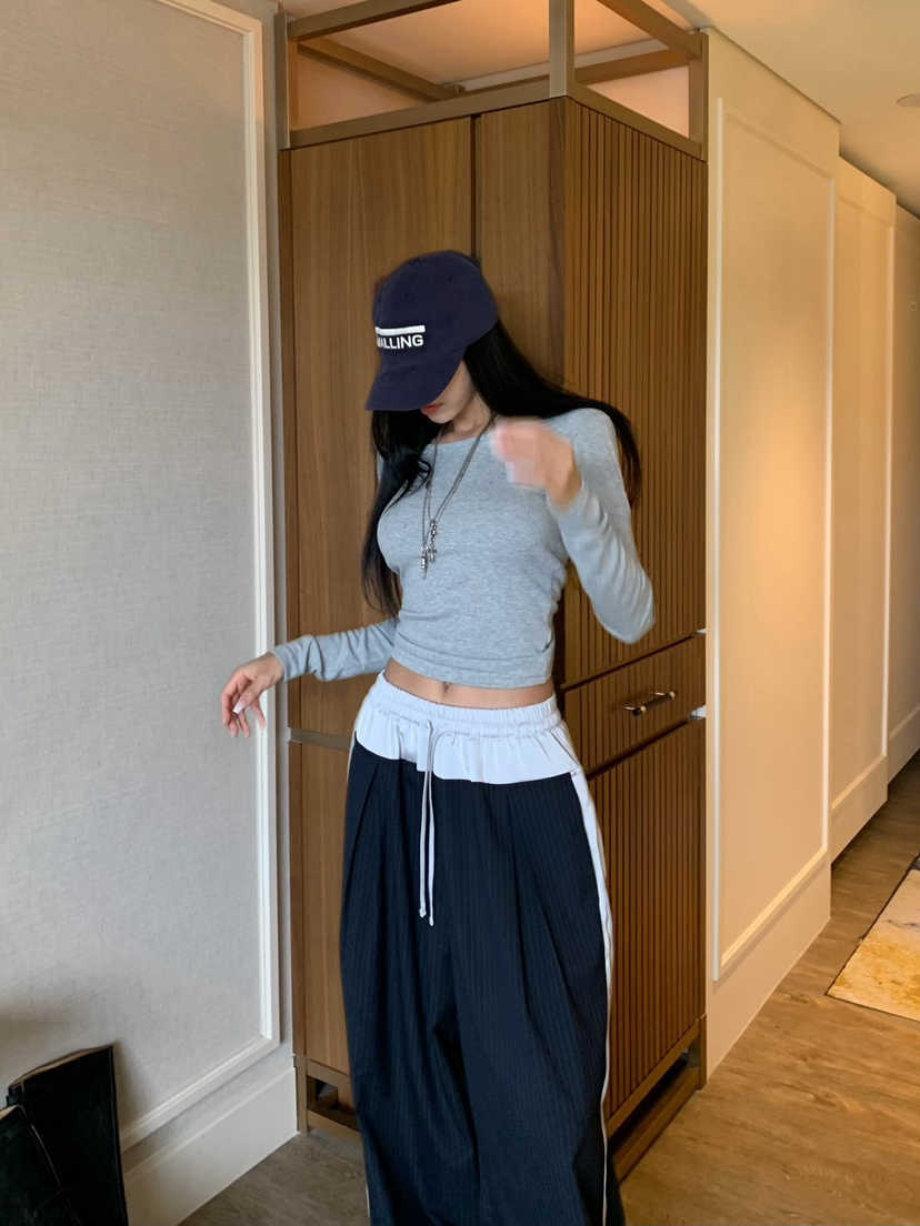 BADCALM東大門實拍女士新款熱賣推薦26夏季休閑真品長袖T恤BADCALM長袖T恤圖色1
