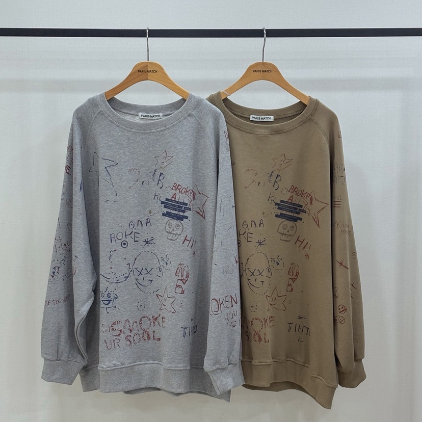 PARIS MATCH東大門實拍女裝新品26夏季熱賣休閑推薦衛衣PARIS MATCH衛衣
