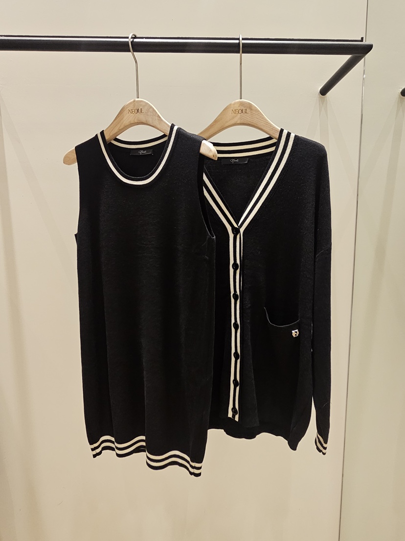 NEOUL東大門直郵女士新品人氣時尚熱賣休閑推薦真品26夏季套裝NEOUL/ahin雙領標簽套裝圖色1