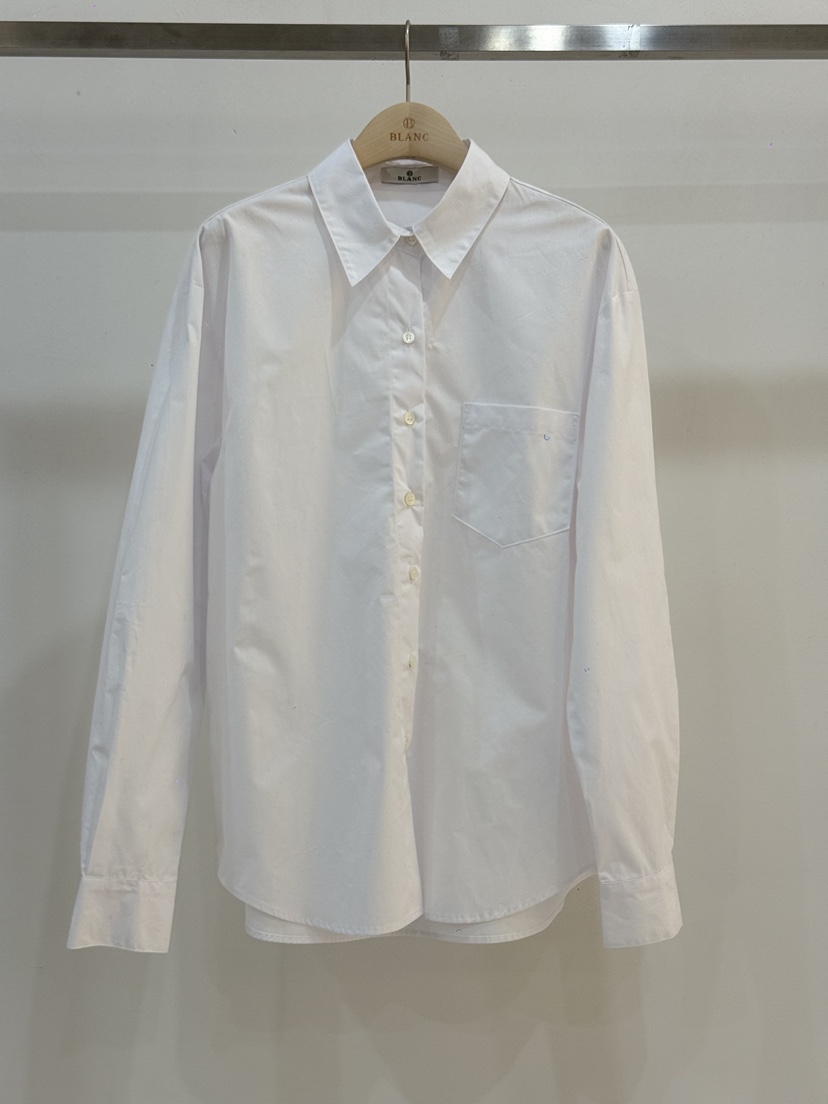 BLANC-A韓國代購女裝新品熱賣真品休閑推薦襯衫蕾絲衫口袋BLANC-A襯衫/蕾絲衫圖色1