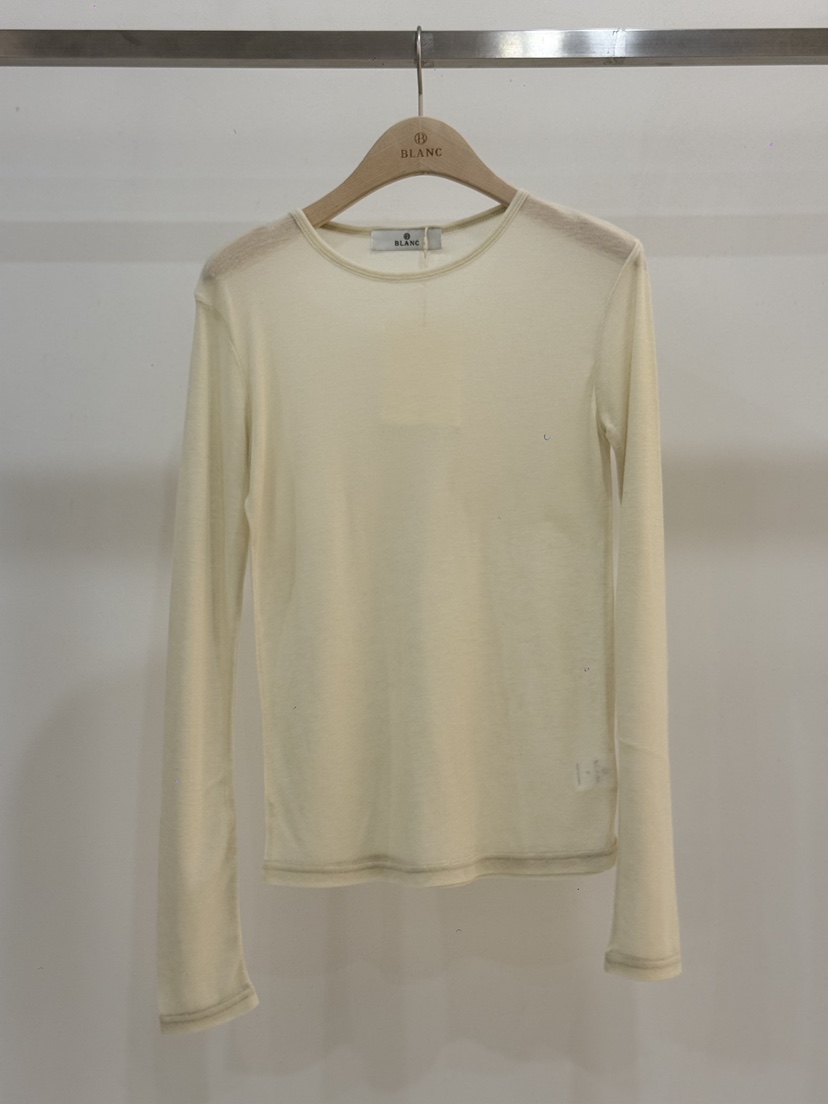 BLANC-A東大門實拍女裝新品真品人氣休閑時尚長袖T恤天絲BLANC-A長袖T恤圖色2