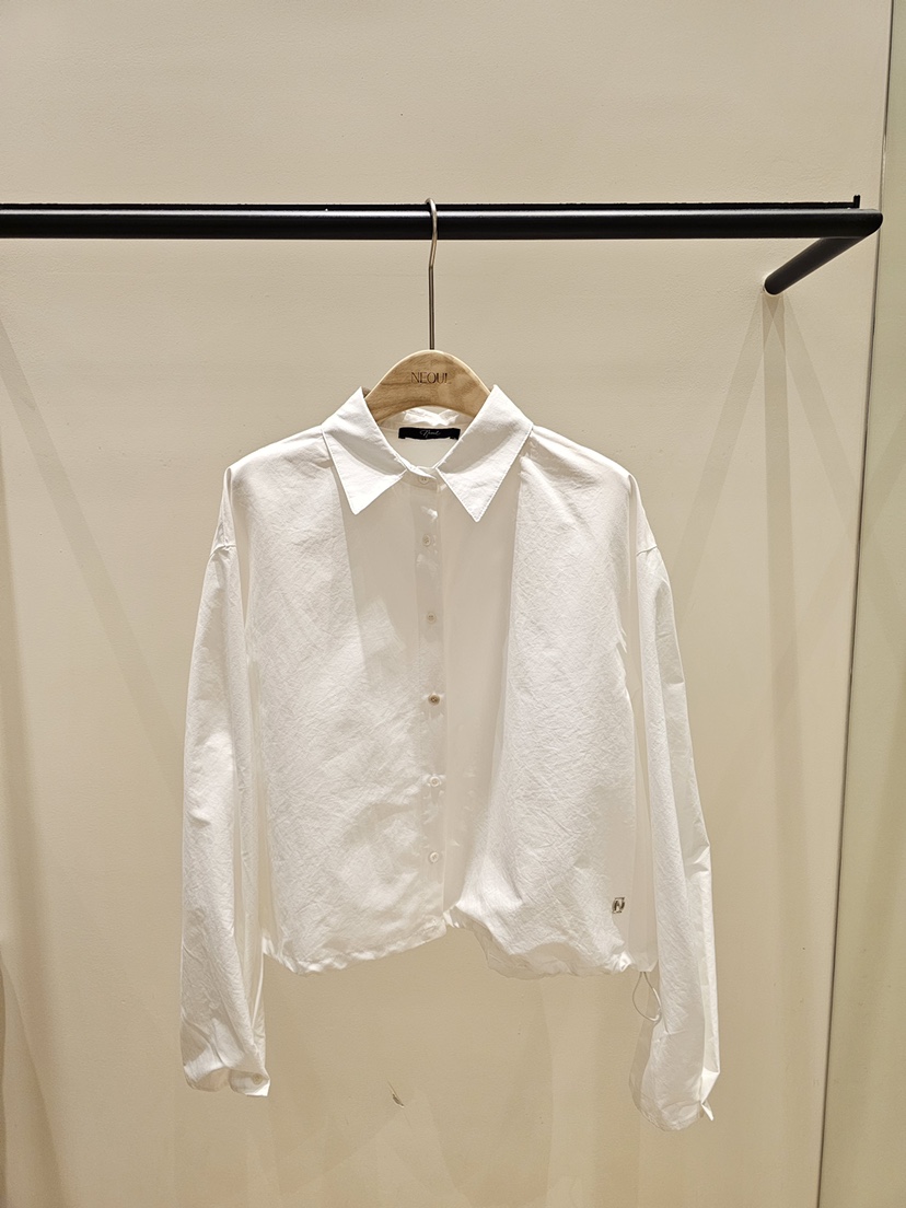 NEOUL東大門代購女裝新款時尚真品休閑26夏季推薦襯衫蕾絲衫NEOUL/ahin雙領標簽襯衫/蕾絲衫圖色1