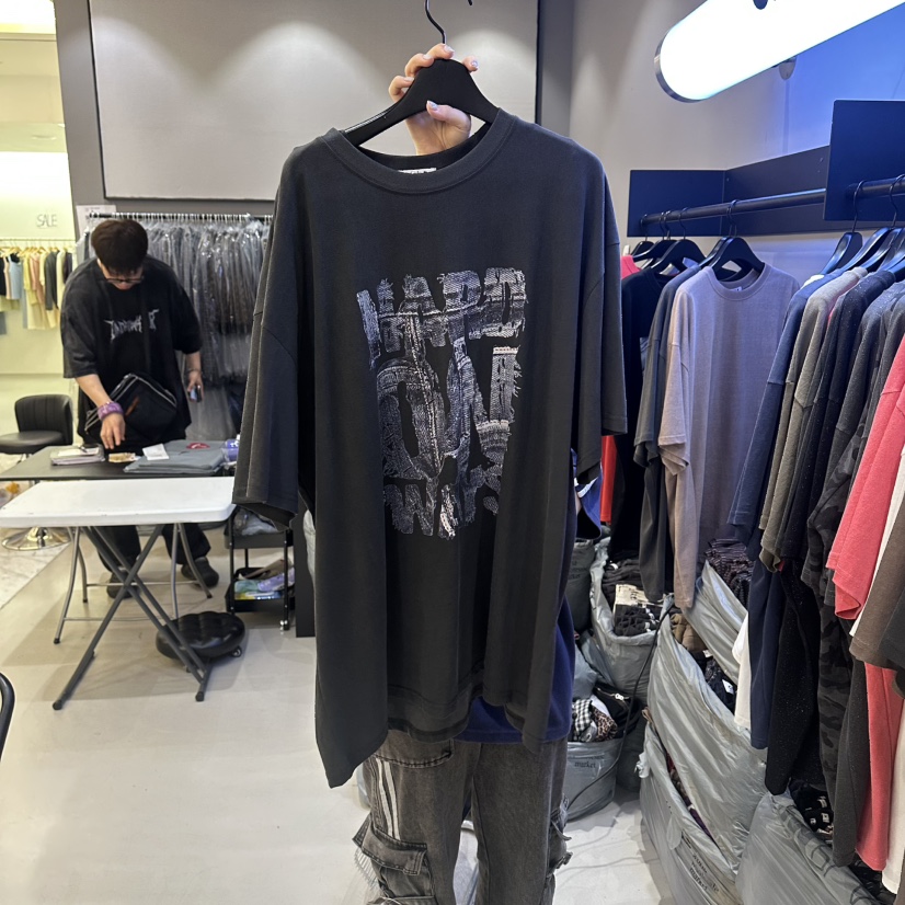 VARY COON韓國代購女士新款人氣26夏季時尚推薦休閑熱賣T恤CidoT恤圖色3墨色