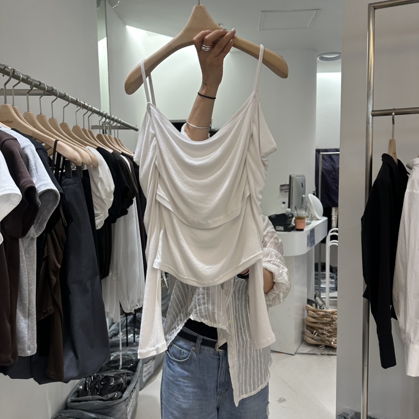 RENDER韓國代購女裝新款推薦人氣26夏季時尚休閑吊帶背心RENDER吊帶/背心