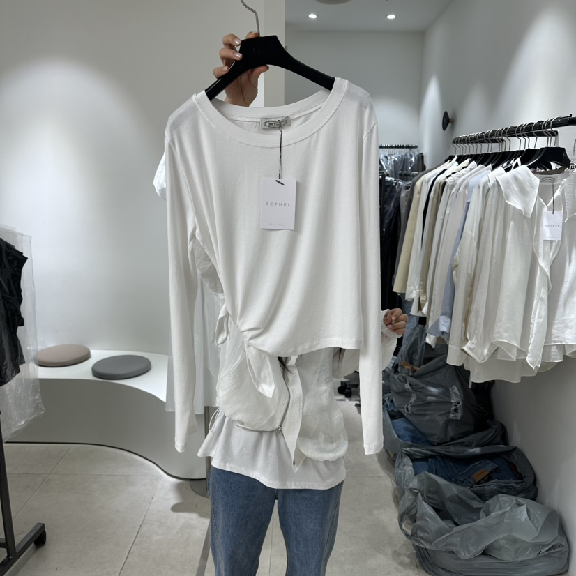 BETHEL東大門直郵女士新品人氣推薦時尚休閑熱賣真品長袖T恤BETHEL長袖T恤圖色1