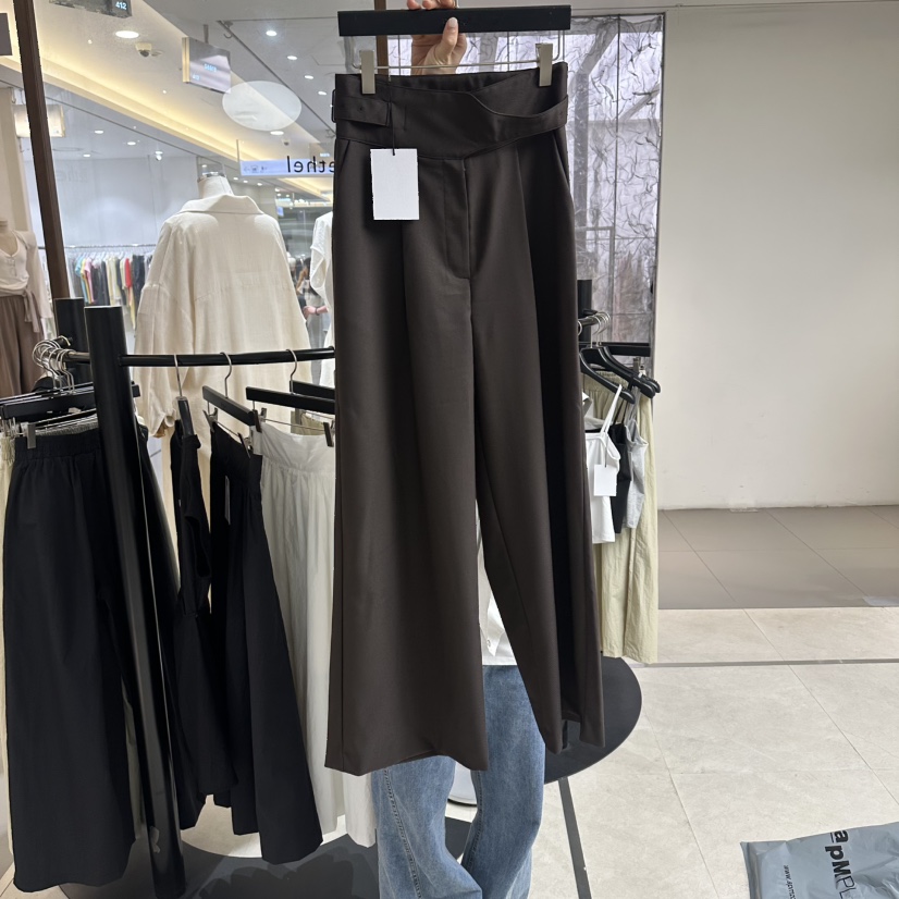 BETHEL東大門代購女裝新品人氣休閑26夏季休閑褲高腰腰帶BETHEL休閑褲圖色1