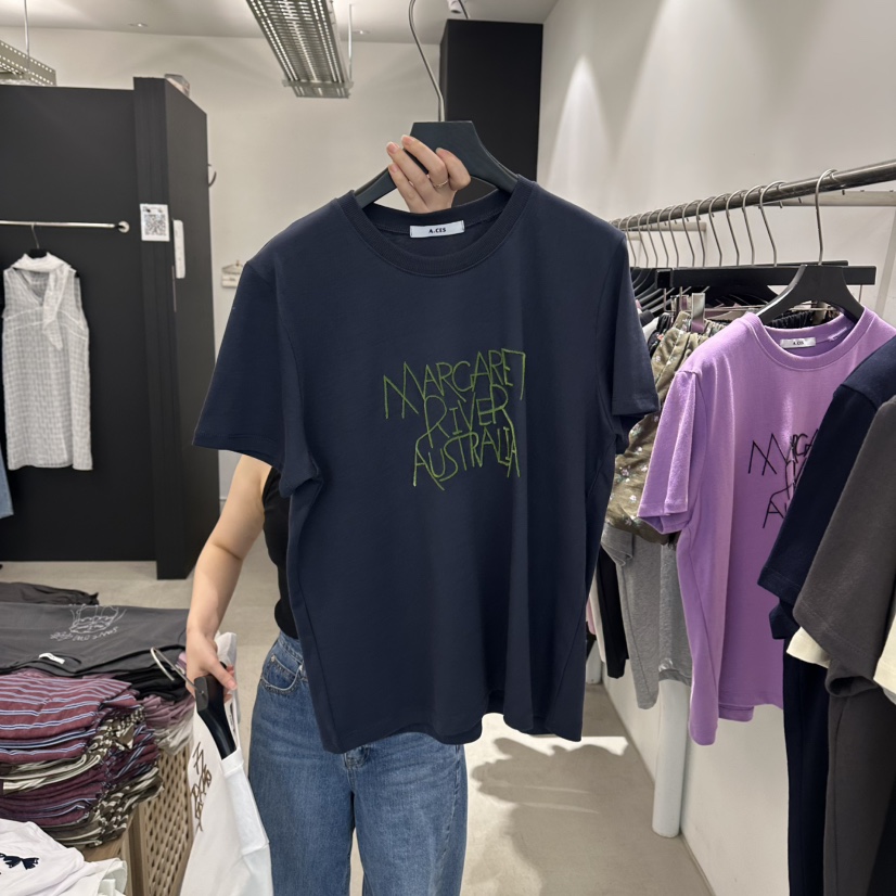 A.CES韓國直郵女裝新品熱賣人氣休閑時尚推薦真品26夏季T恤A.CEST恤圖色2