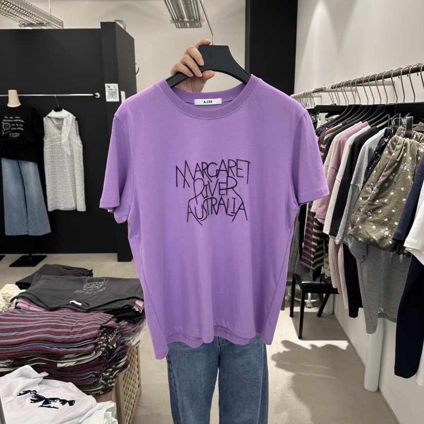 A.CES韓國直郵女裝新品熱賣人氣休閑時尚推薦真品26夏季T恤A.CEST恤圖色3