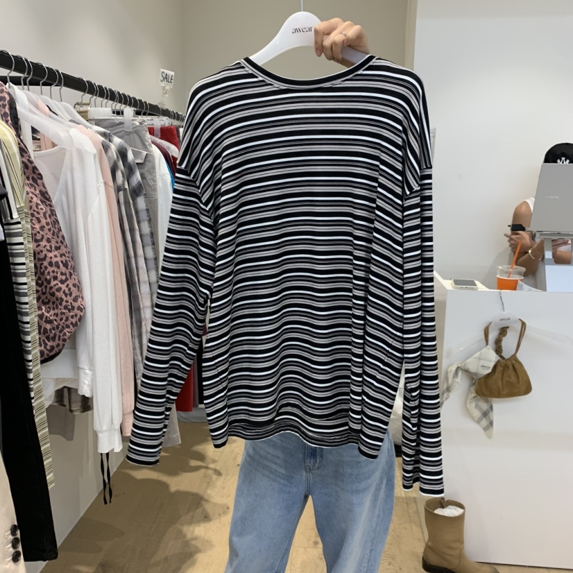 RUMIRU/AWEAR東大門代購女士新款人氣時尚真品26夏季長袖T恤awear/RUMIRU長袖T恤圖色3