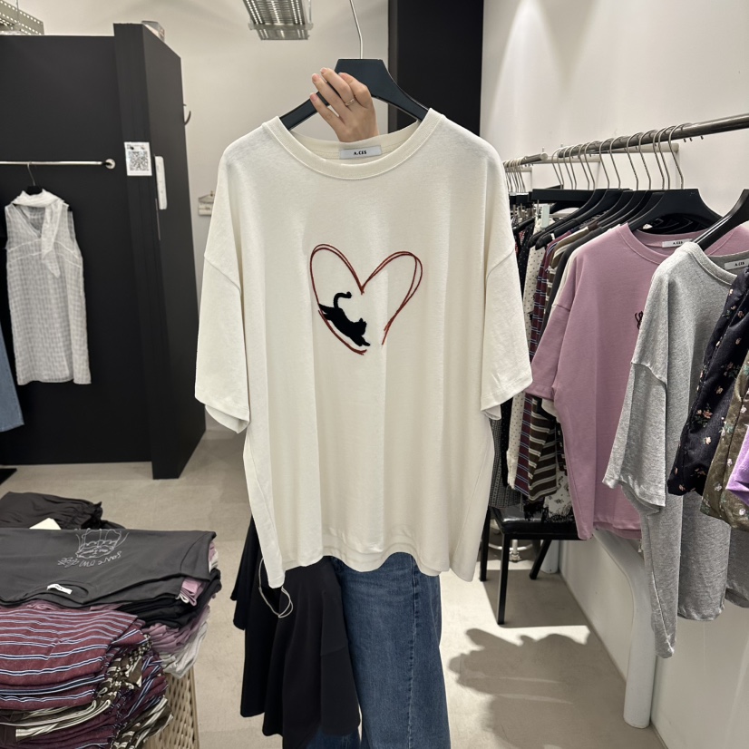 A.CES韓國直郵女裝新品真品時尚推薦休閑26夏季人氣熱賣T恤A.CEST恤圖色3