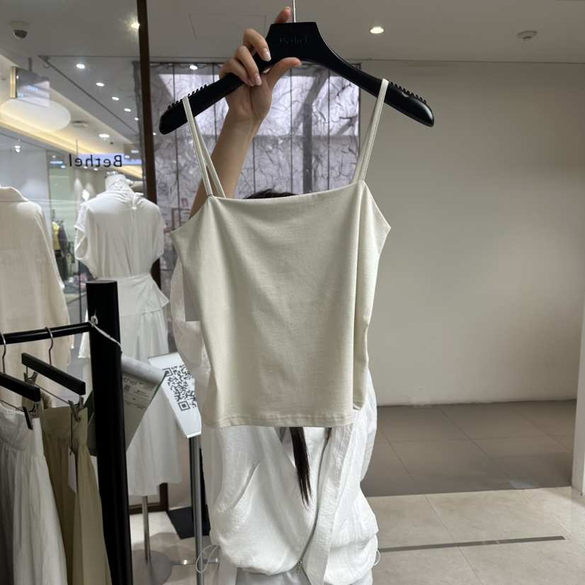 BETHEL東大門直郵女士新品熱賣時尚推薦休閑吊帶背心無袖BETHEL吊帶/背心圖色2米色