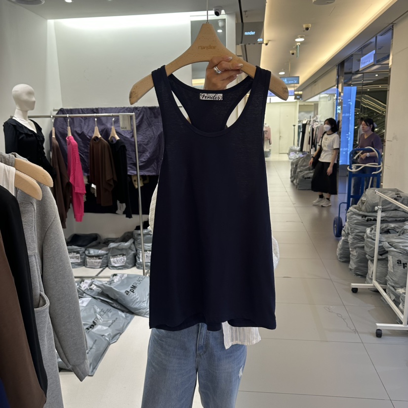 RENDER東大門代購女裝新品真品推薦人氣26夏季吊帶背心無袖RENDER吊帶/背心圖色3深藍色