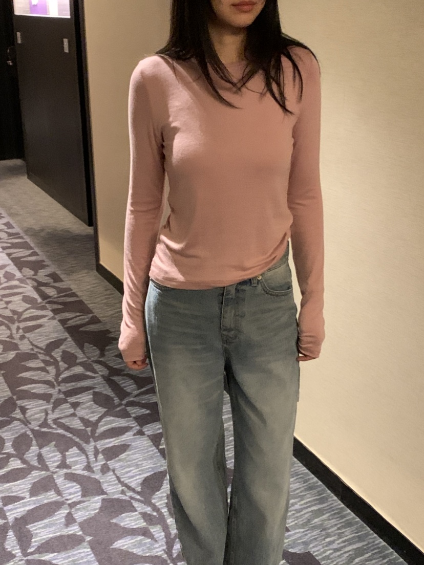 NOUVEAU韓國代購女裝新品熱賣休閑26夏季時尚推薦長袖T恤NOUVEAU長袖T恤