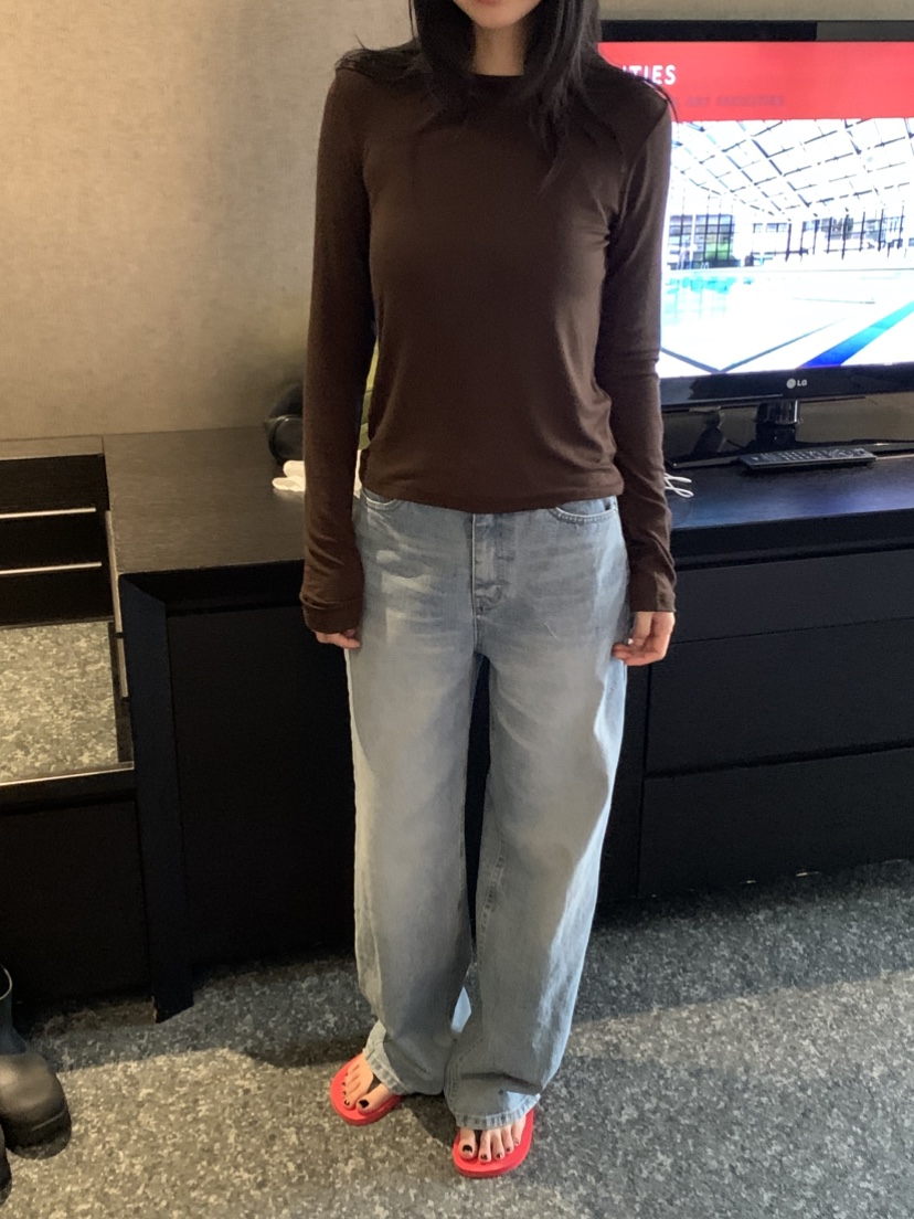 NOUVEAU韓國代購女裝新品熱賣休閑26夏季時尚推薦長袖T恤NOUVEAU長袖T恤