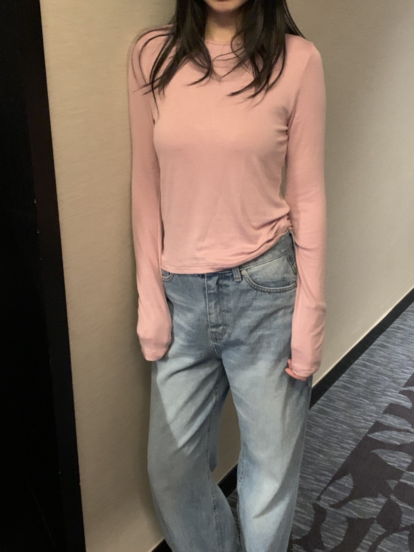 NOUVEAU韓國代購女裝新品熱賣休閑26夏季時尚推薦長袖T恤NOUVEAU長袖T恤圖色2