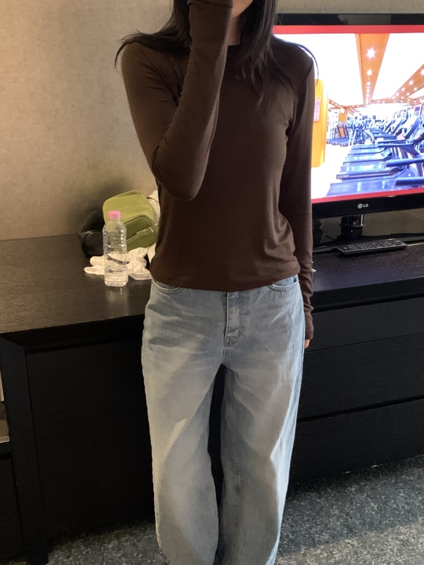 NOUVEAU韓國代購女裝新品熱賣休閑26夏季時尚推薦長袖T恤NOUVEAU長袖T恤圖色3