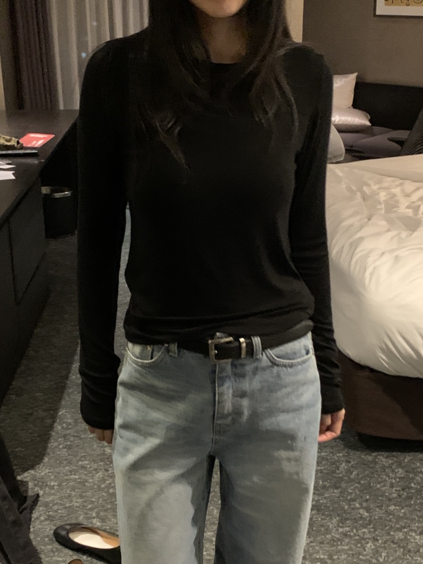 NOUVEAU韓國代購女裝新品熱賣休閑26夏季時尚推薦長袖T恤NOUVEAU長袖T恤圖色4