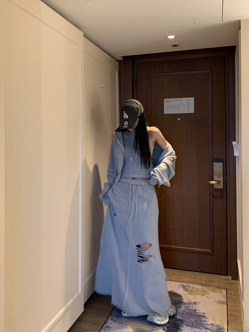 BADCALM東大門代購女士新款時尚休閑推薦真品26夏季熱賣長裙BADCALM長裙
