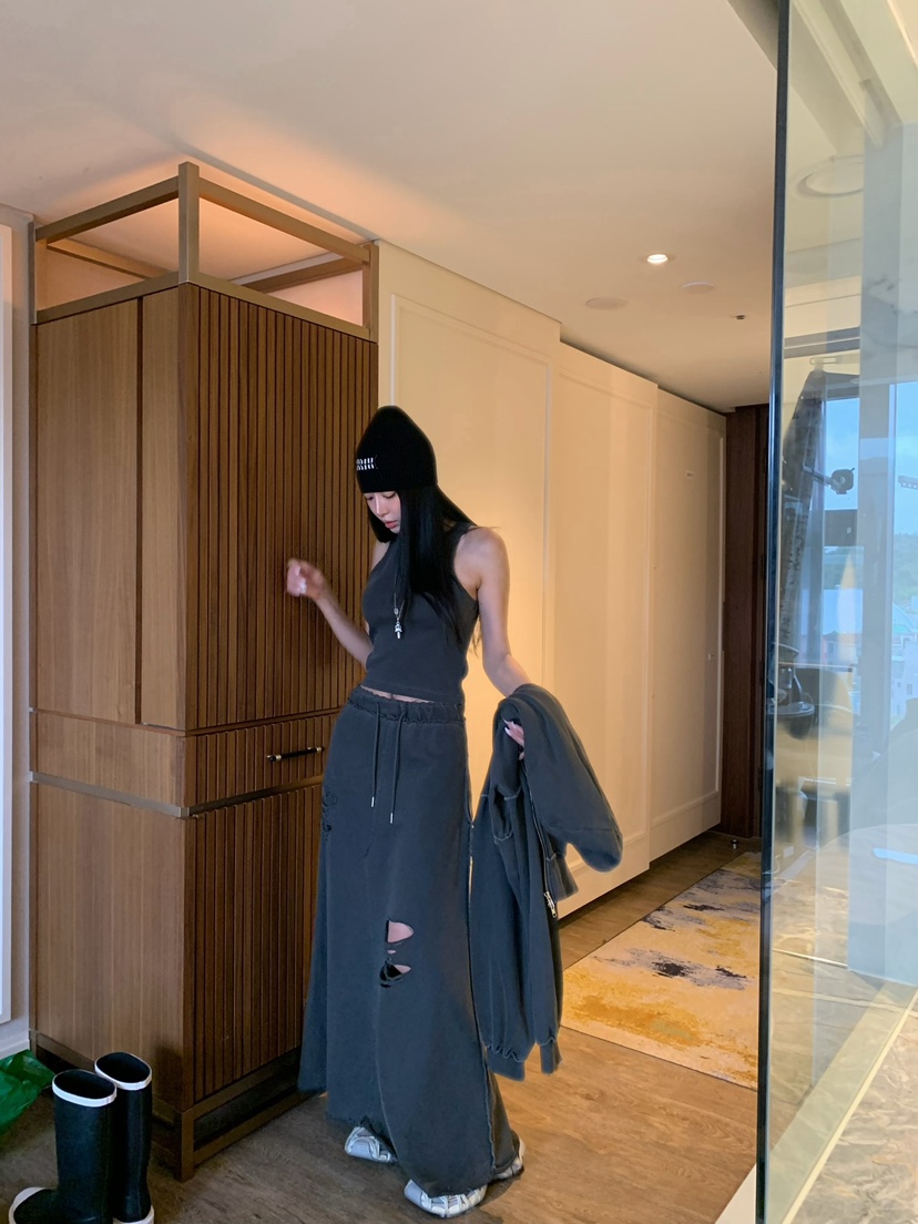 BADCALM東大門代購女士新款時尚休閑推薦真品26夏季熱賣長裙BADCALM長裙