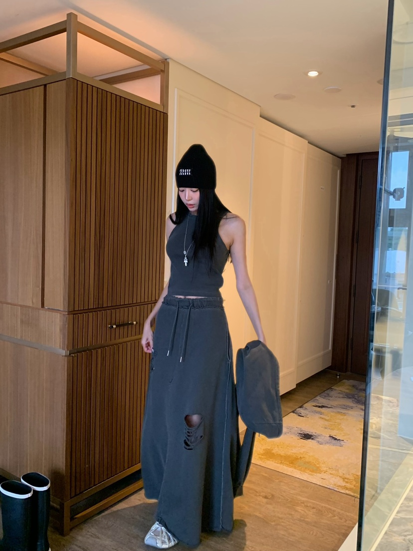 BADCALM東大門代購女士新款時尚休閑推薦真品26夏季熱賣長裙BADCALM長裙