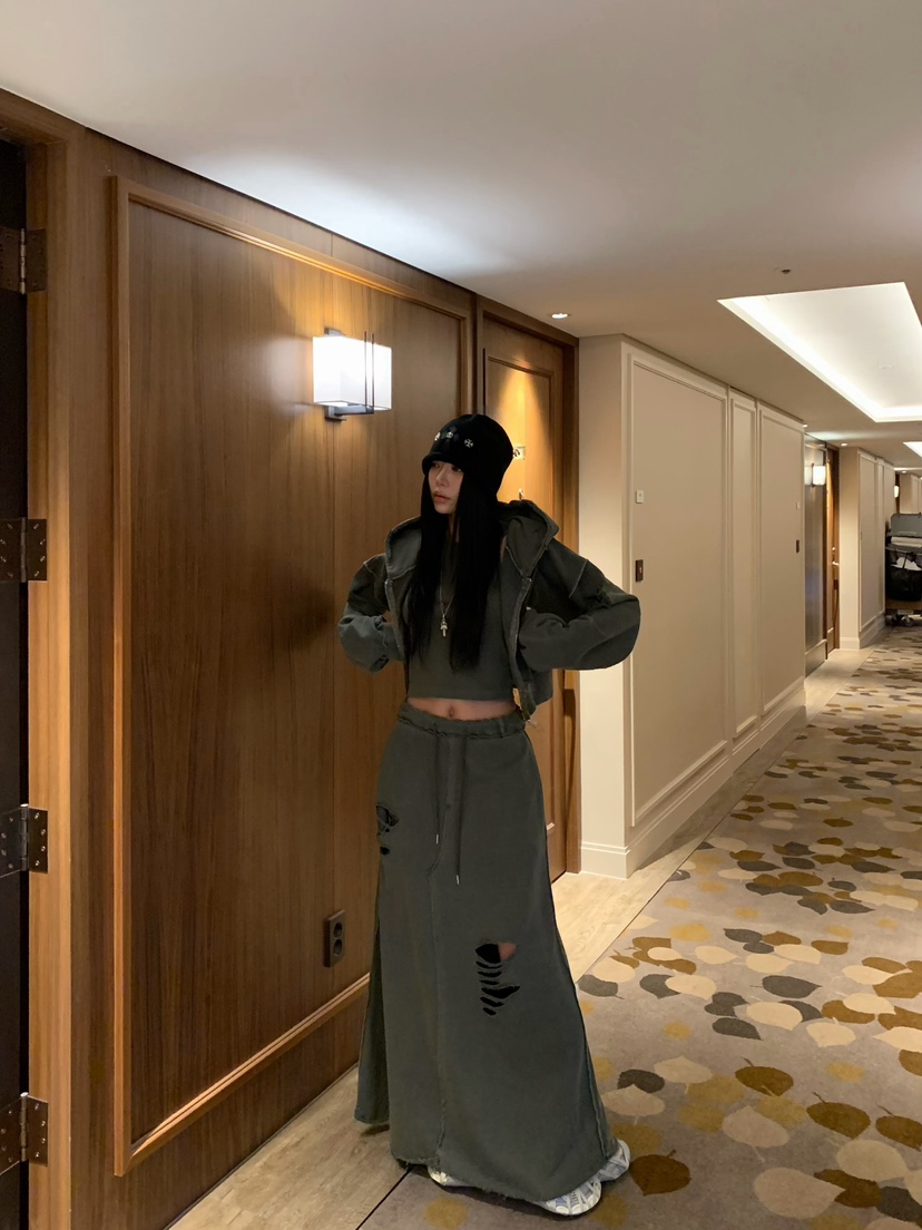 BADCALM東大門代購女士新款時尚休閑推薦真品26夏季熱賣長裙BADCALM長裙