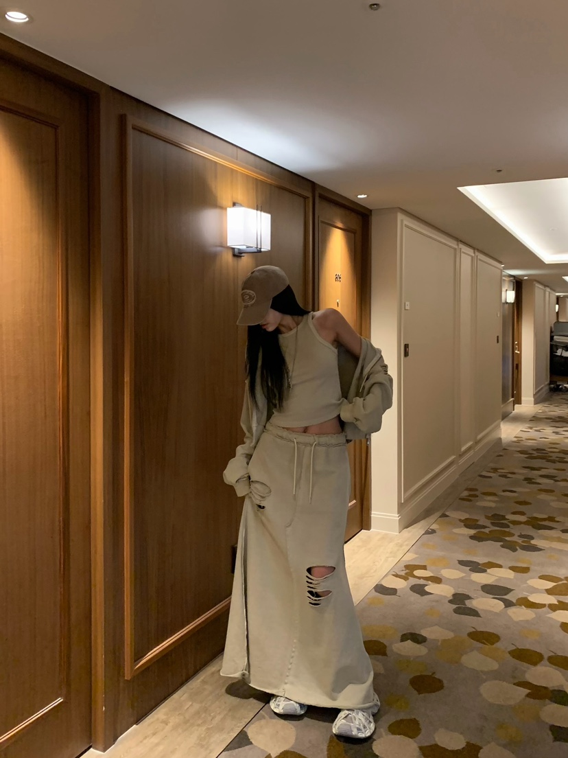 BADCALM東大門代購女士新款時尚休閑推薦真品26夏季熱賣長裙BADCALM長裙