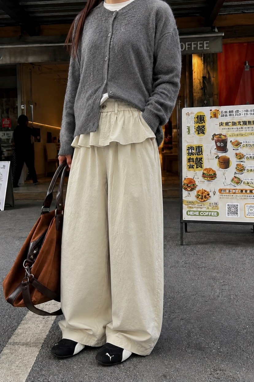 BOUND.A東大門代購女裝新款休閑時尚26夏季真品人氣休閑褲BOUND.A休閑褲