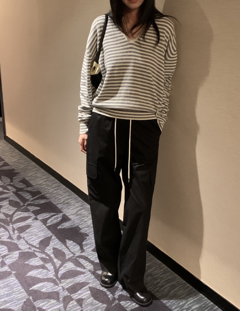 NOUVEAU韓國直郵女裝新品人氣休閑26夏季時尚休閑褲斜紋布NOUVEAU休閑褲圖色2