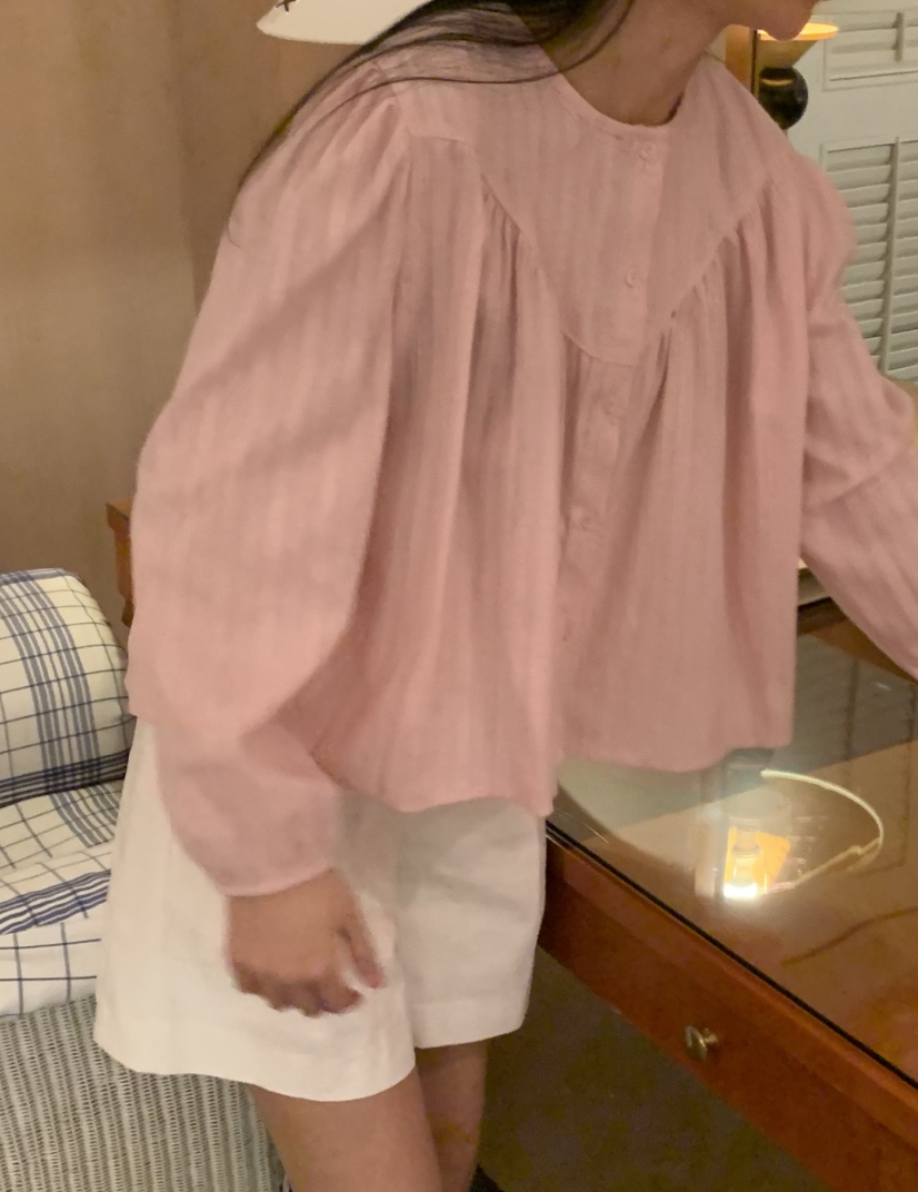NOUVEAU韓國代購女士新品26夏季時尚休閑熱賣真品襯衫蕾絲衫NOUVEAU襯衫/蕾絲衫
